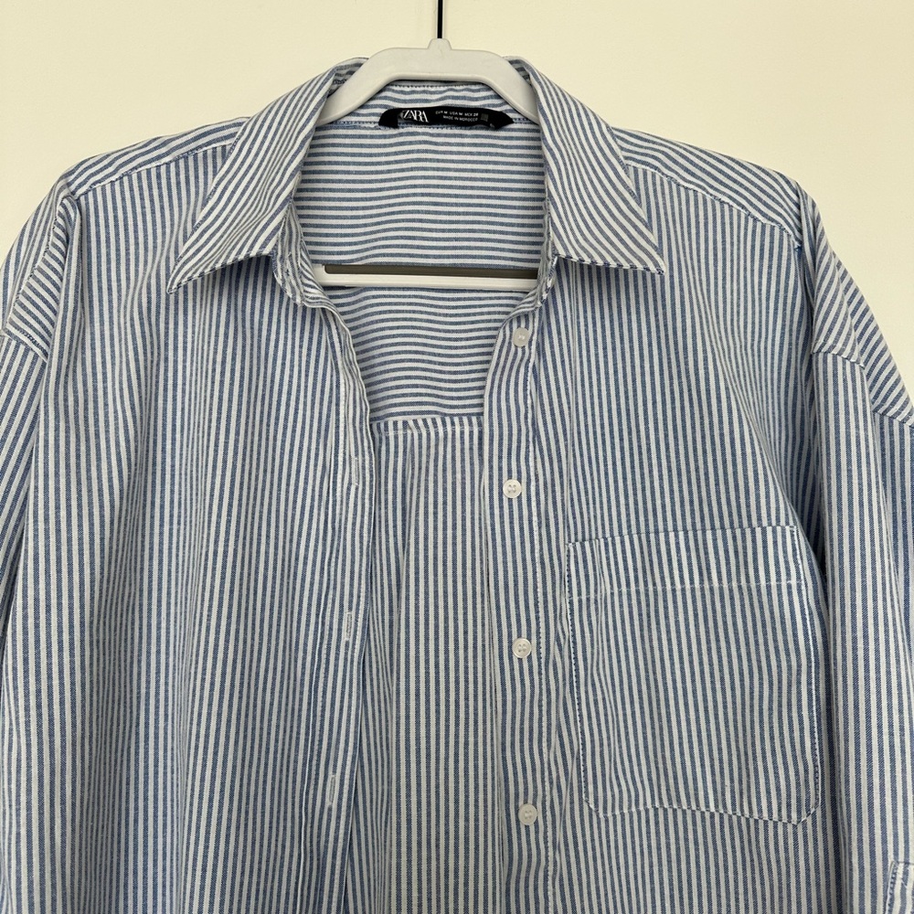 Zara oversized button-down, women’s size M - Picture 2 of 5